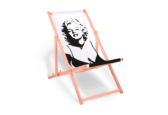 Marilyn Monroe leżak z nadrukiem